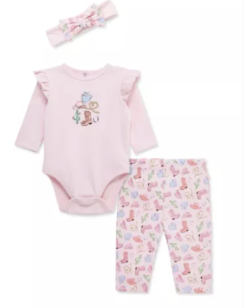 Little Me - Rodeo Bodysuit w/ Pant Set