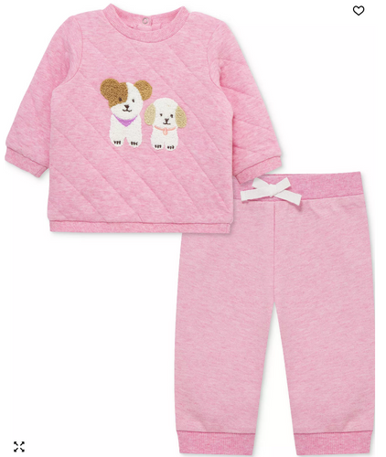 Little Me - Puppy Active Set  Pink