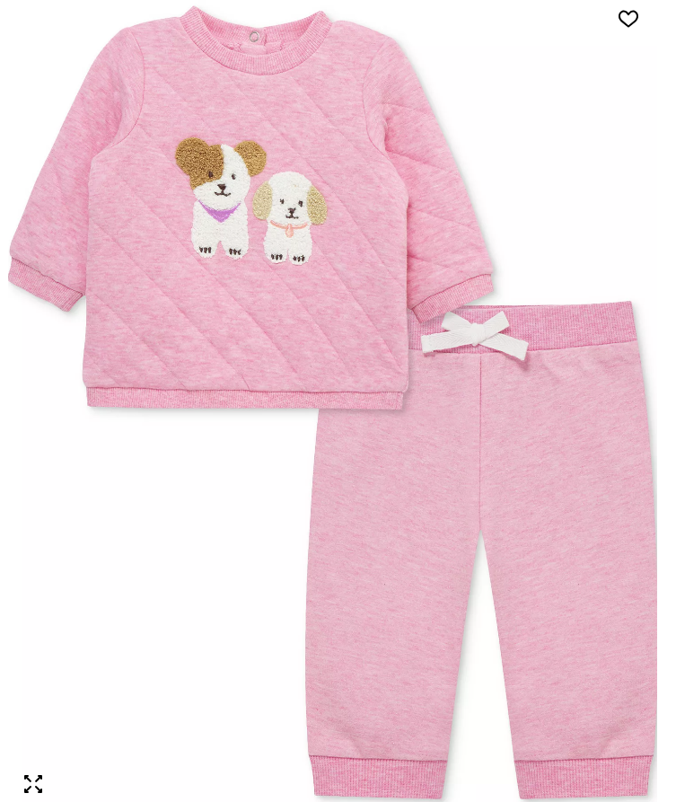 Little Me - Puppy Active Set  Pink
