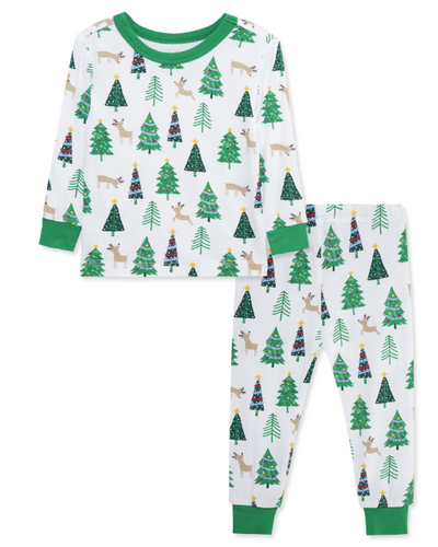Little Me - Holiday Trees Sleepwear