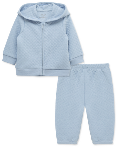 Little Me - Essential Solids Waffle Sweatsuit