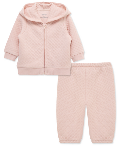 Little Me - Essential Solids Waffle Sweatsuit