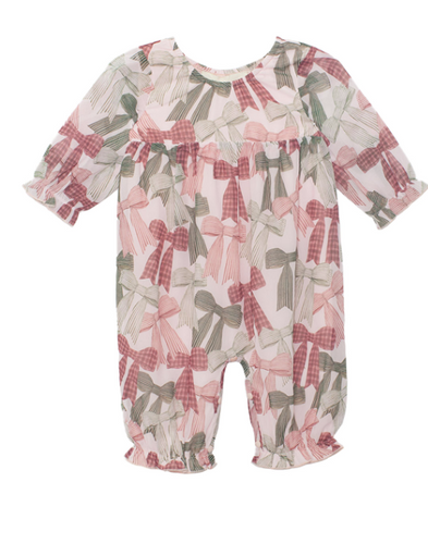 Mabel and Honey - Bow-tiful Romper