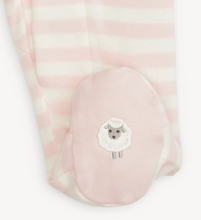 Load image into Gallery viewer, Magnetic Me - Striped Organic Cotton Footie