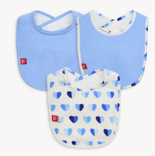 Magnetic Me - Blue XOXO Bib 3 Pack