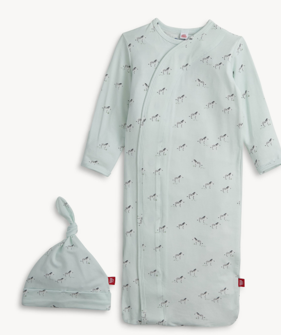 Magnetic Me - Teal Savannah Plains Modal Gown + Hat