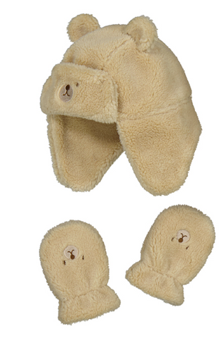 Mayoral - Sherpa Bear Hat and Gloves Set