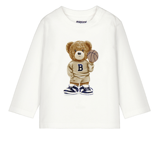 Mayoral - L/S Shirt w/ Bear