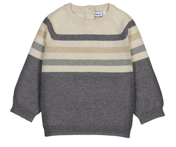 Mayoral - Striped/ Color-Block Sweater