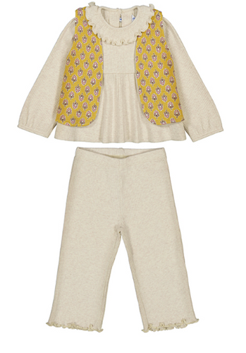 Mayoral - 3-pc Pant and Vest Set