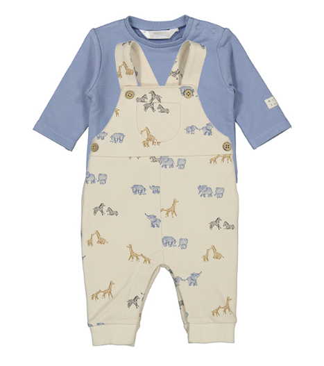 Mayoral - Printed Dungarees Set
