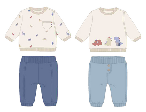Mayoral - 4pc Dinos Knit Set