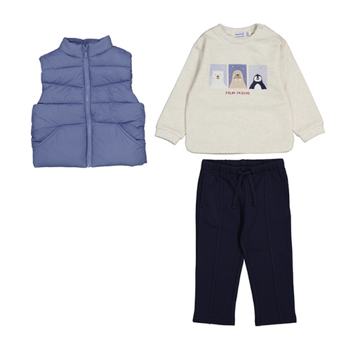 Mayoral - 3-pc Vest and Pants Set