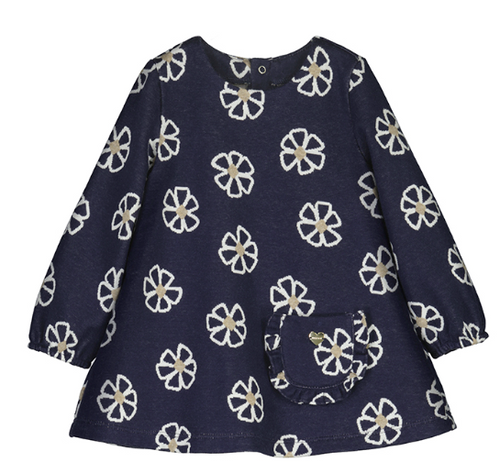 Mayoral - Navy Floral Knit Dress