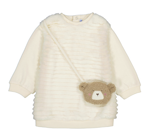Mayoral -  Fuzzy Dress with Bag