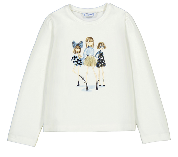 Mayoral -  L/S Shirt Girls in Dresses