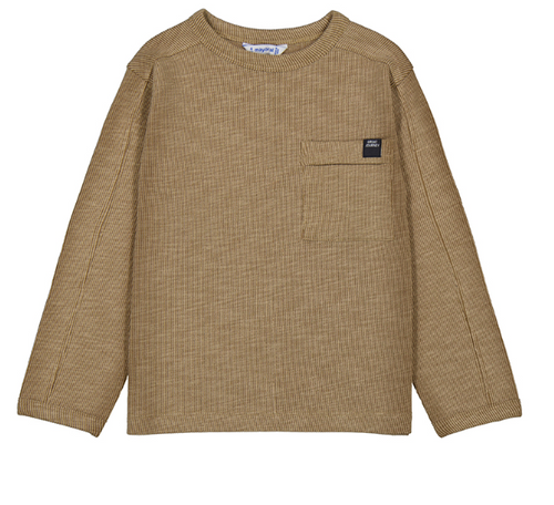 Mayoral - Textured  L/S T-shirt w/Pocket