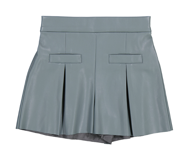 Mayoral- Faux Leather Shorts