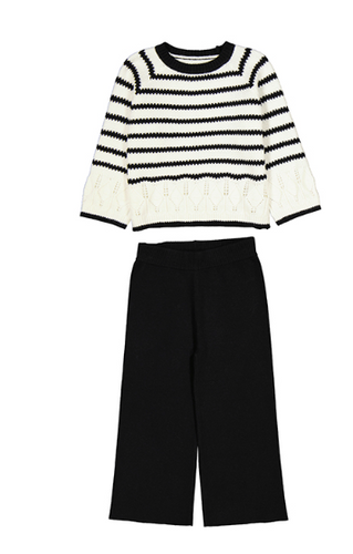 Mayoral - Pant and Striped Sweater Set