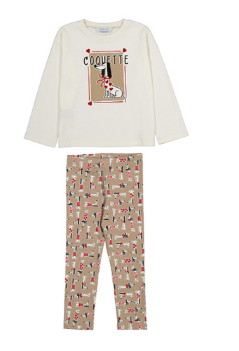 Mayoral - Dog Top & Leggings Set
