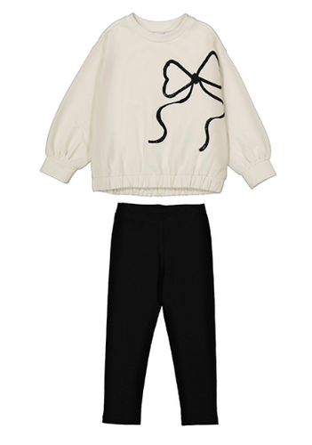 Mayoral - Bow Top & Leggings Set