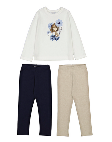 Mayoral - Top + 2pc Leggings Set