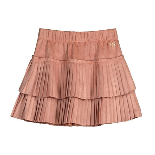 Mayoral - Pleated Suede Skirt