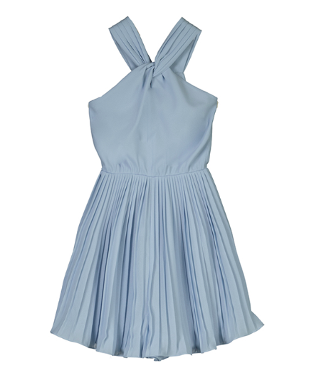 Mayoral - Pleated Sky Blue Romper