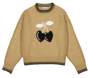 Mayoral - Cherry Hearts Jacquard Sweater
