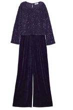 Load image into Gallery viewer, Mayoral - Velvet Sequin Jumpsuit