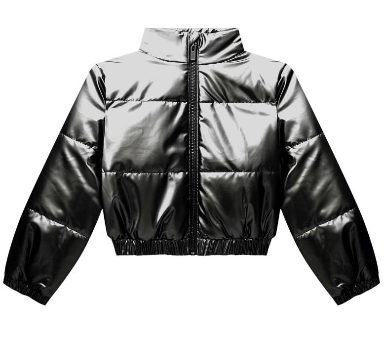 Milon - Black Cropped Puffer Jacket