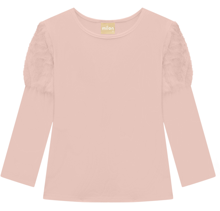 Milon - Pink Furry Tee Top