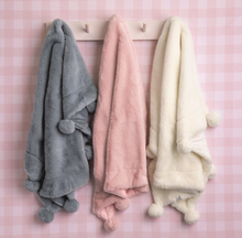 Load image into Gallery viewer, Mud Pie - Pom Blanket