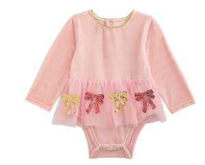 Mud Pie- Bow Tutu Crawler