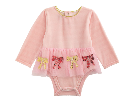 Mud Pie- Bow Tutu Crawler