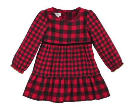 Mud Pie - Buffalo Check Dress + Headband