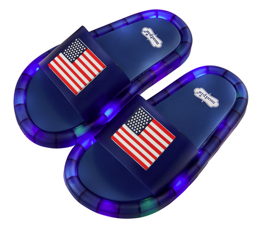 Mud Pie - American Flag Light Up Sandal