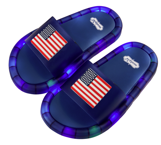 Mud Pie - American Flag Light Up Sandal