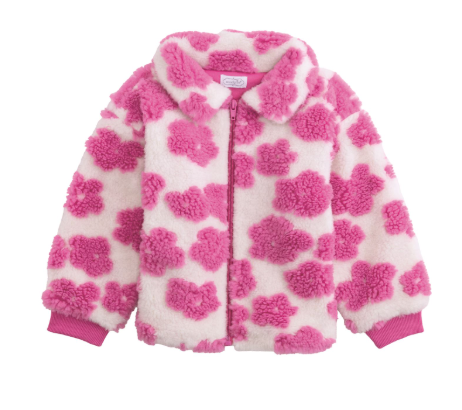 Mud Pie - Flower Sherpa Jacket