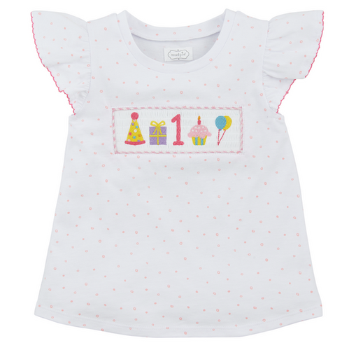 Mud Pie - Birthday Girl Smocked One Tunic