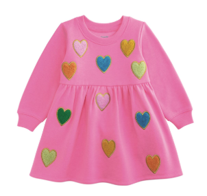 Mud Pie - Heart Sweatshirt Dress