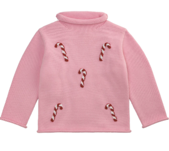 Mud Pie - Candy Cane Rollneck Sweater