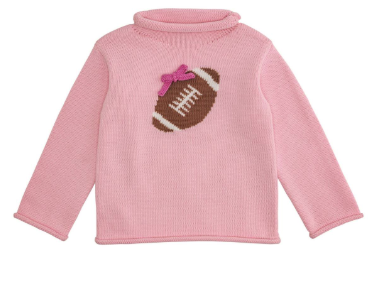 Mud Pie - Football Rollneck Sweater