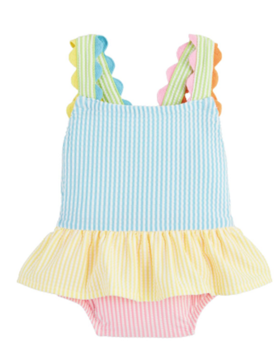 Mud Pie - Seersucker Ric Rac Swimsuit