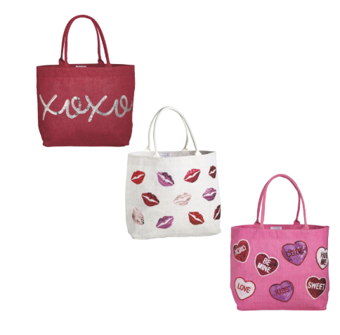Mud Pie - Valentine's Sparkle Tote