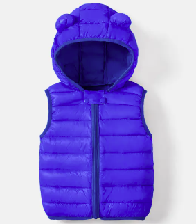 Pat Pat - Fall and Winter Puffy Vest Blue