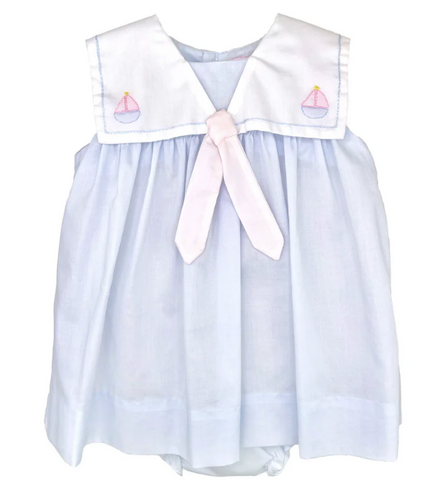Petit Ami - Baby Blue Sailor Collar Dress