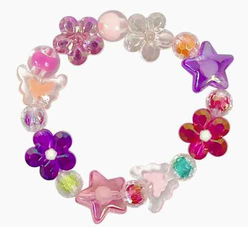 Pink Poppy - Stars & Flowers Bracelet