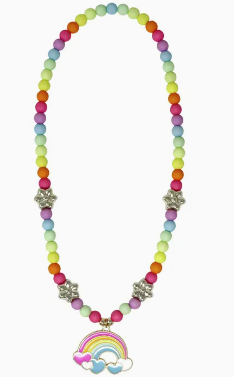PINK POPPY - DAISY RAINBOW NECKLACE