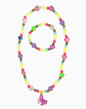 PINK POPPY - UNICORN NECKLACE/ BRACELET SET